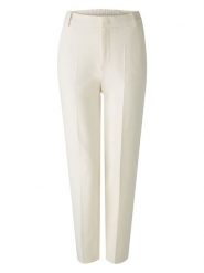 Oui Spodnie w kolorze kremowym rozmiar: 42. Brązowe spodnie materiałowe damskie Oui, bez wzorów, z materiału. Za 100.28 zł.