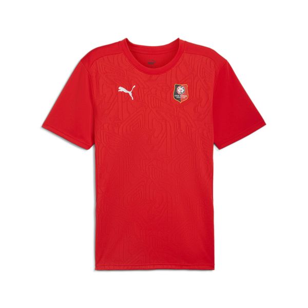 Koszulka treningowa Stade Rennais 2024/25. Czerwone bluzki damskie Puma, l, bez wzorów, z materiału, bez kołnierzyka. Za 168.50 zł.