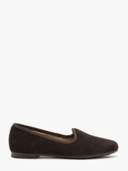Czekoladowe minimalistyczne mokasyny. Brązowe mokasyny damskie Ryłko, ze skóry. Za 329.99 zł.