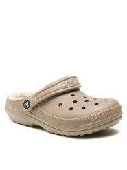 Crocs Klapki Crocs Classic Lined Clog 203591 Beżowy. Brązowe klapki i japonki męskie Crocs, z tworzywa sztucznego. Za 219.99 zł.