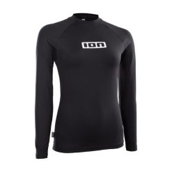 Koszulka surfingowa UV damska ION Promo Lycra LS. Czarne t-shirty damskie ION, m, bez wzorów, z lycry, bez kołnierzyka. Za 199.99 zł.