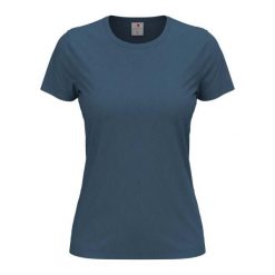 Damska Klasyczna Koszulka O Dopasowanym Kroju. Szare t-shirty damskie Stedman, m, bez wzorów, z bawełny, bez kołnierzyka. Za 39.99 zł.