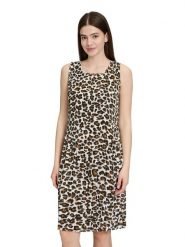 Vera Mont Sukienka w kolorze kremowo-jasnobrązowym rozmiar: 36. Brązowe sukienki damskie Vera Mont, bez wzorów, bez kołnierzyka, bez ramiączek, mini. Za 173.99 zł.