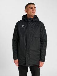 Parka Hummel GO. Czarne parki męskie HUMMEL, xl, bez wzorów, z poliamidu. Za 380.60 zł.