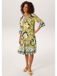 Aniston Sukienka w kolorze zielonym rozmiar: 46. Zielone sukienki damskie Aniston, bez wzorów, z wiskozy, bez kołnierzyka, bez ramiączek, midi. Za 173.99 zł.