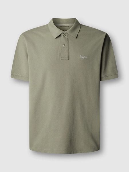 Pepe Jeans Koszulka polo "Oscar" w kolorze khaki rozmiar: M. Brązowe koszulki polo męskie Pepe Jeans, m, bez wzorów, z bawełny, bez ramiączek. Za 122.96 zł.