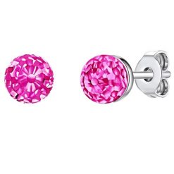 Rafaela Donata Kolczyki sztyfty z kryształkami Swa srebro wysokiej próby zdobiony kryształkami Swarovski® srebrny 1 ct Damski. Szare kolczyki damskie Rafaela Donata, srebrne, na sztyftcie. Za 169.99 zł.