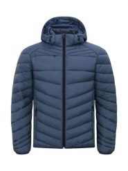 Clique Kurtka Idaho z recyklowanego poliamidu, ciepła i lekka – Fog Blue. Niebieskie kurtki męskie CLIQUE, m, bez wzorów, z materiału. Za 319.29 zł.