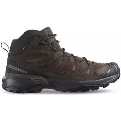 Buty męskie trekkingowe Salomon X ULTRA 360 LTR MID GTX. Brązowe buty trekkingowe męskie Salomon, bez zapięcia. W wyprzedaży za 659.00 zł.