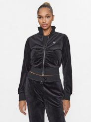 Guess Bluza V3BQ22 KBXI2 Czarny Regular Fit. Czarne bluzy bez kaptura damskie Guess, xs, z syntetyku. Za 179.99 zł.