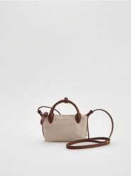 Torebka crossbody - beżowy. Brązowe torebki klasyczne damskie Reserved, bez wzorów, bez dodatków. Za 79.99 zł.