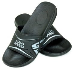 Klapki basenowe męskie Aqua Speed Dakota. Czarne klapki i japonki męskie Aqua-Speed, z materiału. Za 64.99 zł.