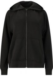 Bluza damska z kapturem Athlecia Jacey. Czarne bluzy sportowe damskie Athlecia, bez wzorów, z materiału, bez ramiączek, z kapturem. Za 259.00 zł.