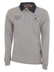 Peak Mountain Koszulka polo "Cenice" w kolorze szarym rozmiar: L. Szare koszulki polo męskie Peak Mountain, l, bez wzorów, z bawełny, bez ramiączek. Za 87.40 zł.