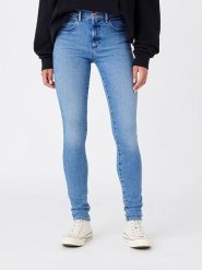 Wrangler Dżinsy - Slim fit - w kolorze błękitnym rozmiar: W30/L34. Niebieskie jeansy damskie Wrangler. Za 158.10 zł.