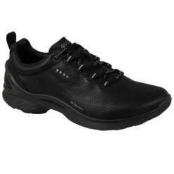 Buty do chodzenia damskie Ecco Biom Fjuel. Czarne buty sportowe na co dzień damskie ECCO, bez wzorów, z gumy, trekkingowe. Za 611.50 zł.