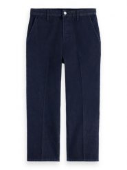 Scotch & Soda Spodnie chino w kolorze granatowym rozmiar: W30/L32. Niebieskie spodnie materiałowe damskie Scotch & Soda, bez wzorów, z bawełny. Za 192.33 zł.