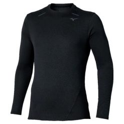 Koszulka termoaktywna Mizuno Thermal Charge. Czarne bielizna termoaktywna męska Mizuno, xl, bez wzorów, z materiału. Za 314.00 zł.