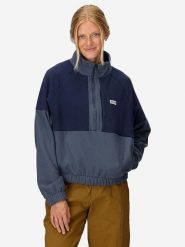 Marmot Bluza polarowa "Retro Rocklin" w kolorze granatowym rozmiar: S. Niebieskie bluzy bez kaptura damskie Marmot, s, z materiału. Za 205.45 zł.