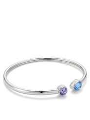 Swarovski Bransoletka Chroma 5741780 Srebrny. Szare bransoletki damskie Swarovski, metalowe. Za 417.99 zł.