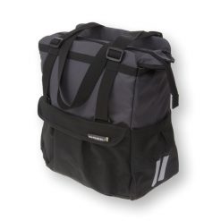 Torba Rowerowa Shopper Xl 32 X 16 X 37 Cm - Czarna. Czarne torby męskie na ramię BASIL, bez wzorów, na ramię. Za 292.00 zł.