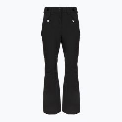 Spodnie narciarskie damskie EA7 Emporio Armani Ski Cortina Toray. Czarne spodnie materiałowe damskie EA7 Emporio Armani, bez wzorów, z elastanu, z podwyższonym stanem. Za 1,259.00 zł.