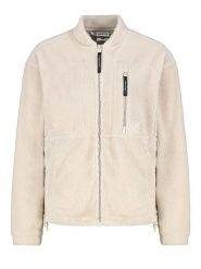 Sublevel Kurtka polarowa w kolorze kremowym rozmiar: M. Brązowe kurtki damskie Sublevel, m, bez wzorów, z polaru, bez kaptura. Za 153.34 zł.