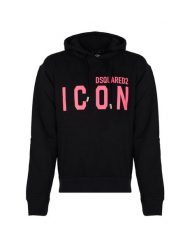 Dsquared2 Bluza "Icon Hoodie" | S79GU0102 S25516 | Mężczyzna | Czarny. Czarne bluzy sportowe męskie Dsquared2, bez wzorów, z bawełny, sportowe, bez kołnierzyka, bez ramiączek. W wyprzedaży za 1,299.00 zł.