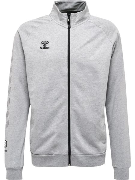 Zapinana na zamek bawełniana bluza dresowa Hummel Move Grid. Szare bluzy bez kaptura męskie HUMMEL, s, z bawełny. Za 182.05 zł.