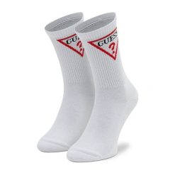Skarpety wysokie damskie Guess. Białe skarpetki damskie Guess, z aplikacjami. Za 59.99 zł.