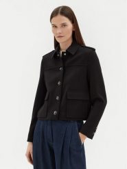 Motivi Kurtka przejściowa Q590Q000718N Czarny Regular Fit. Czarne kurtki damskie Motivi, bez wzorów, z syntetyku, bez kaptura. Za 329.99 zł.