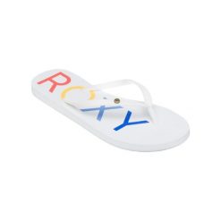 Sandały dla Kobiety SANDY Biały. Białe sandały damskie Roxy, bez wzorów, z gumy, bez obcasa. Za 79.99 zł.