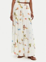 Seafolly Spódnica maxi Isla Palm 55397-SK Écru Regular Fit. Spódniczki damskie Seafolly, xl, bez wzorów, ze lnu, maxi. Za 499.99 zł.