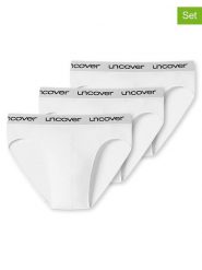 UNCOVER BY SCHIESSER Slipy (3 pary) w kolorze białym rozmiar: S. Białe slipki męskie UNCOVER BY SCHIESSER, bez wzorów. Za 43.88 zł.