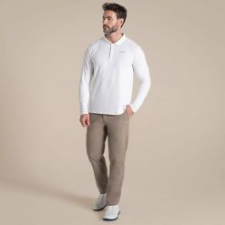 Koszulka polo z długim rękawem Craghoppers NosiLife Bramshaw. Białe koszulki męskie z długim rękawem CRAGHOPPERS, m. W wyprzedaży za 266.35 zł.