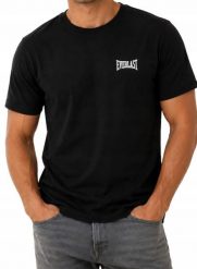 Koszulka Męska Everlast T-Shirt Sportowa Bawełniana. Czarne t-shirty męskie Everlast, l, bez wzorów, z bawełny, bez kołnierzyka. Za 69.00 zł.