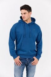 DIESEL Błękitna męska bluza S-ROB-HOOD-MICRODIV, Rozmiar M. Niebieskie bluzy z kapturem męskie Diesel, l, z bawełny. W wyprzedaży za 551.99 zł.