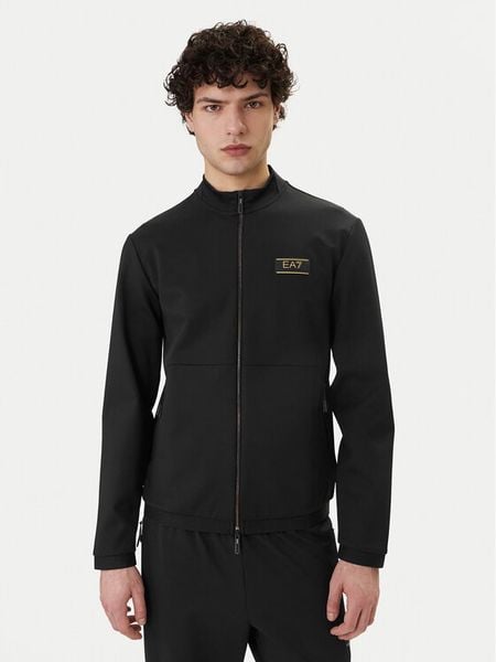 EA7 Emporio Armani Bluza 7M001334 AF16658 UC001 Czarny Regular Fit. Czarne bluzy bez kaptura męskie EA7 Emporio Armani, l. Za 939.99 zł.