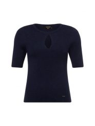 More & More Sweter z dzianiny Kobiety niebieski, 34. Niebieskie swetry klasyczne damskie MORE & MORE, z dzianiny, bez kołnierzyka. Za 179.95 zł.