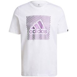 Koszulka męska adidas Colorshift. Białe t-shirty sportowe męskie Adidas, m, bez ramiączek, do piłki nożnej. Za 79.00 zł.
