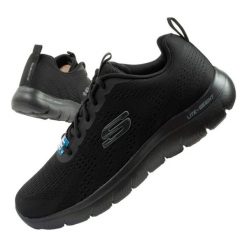 Buty Skechers Summits-Torre 232395/BBK czarne. Czarne buty sportowe na co dzień męskie z materiału, bez zapięcia. Za 405.99 zł.