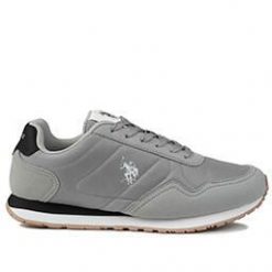 Buty sneakersy męskie sportowe U.S. Polo Assn. Szare buty sportowe na co dzień męskie U.S. Polo Assn., bez zapięcia. Za 209.00 zł.