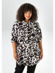 Aniston Bluzka w kolorze czarno-kremowym rozmiar: 50. Brązowe bluzki damskie Aniston, bez wzorów, z wiskozy, bez kołnierzyka, bez ramiączek. Za 65.23 zł.