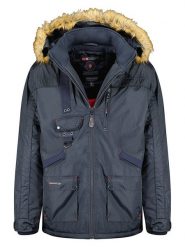 Geographical Norway Parka "Chirac" w kolorze granatowym rozmiar: XXL. Niebieskie parki męskie Geographical Norway, xxl, bez wzorów. Za 299.37 zł.