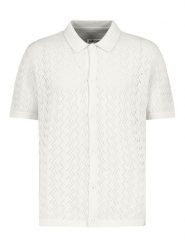 Authentic Style Koszula dzianinowa - Regular fit - w kolorze białym rozmiar: L. Białe koszule męskie Authentic Style, l, bez wzorów, z dzianiny, bez kołnierzyka, bez ramiączek. Za 109.78 zł.