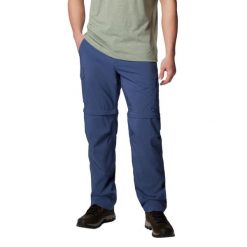 COLUMBIA Spodnie męskie Silver Ridge Utility Convertible Pant dark mountain-32. Niebieskie szorty męskie Columbia, na jesień, bez wzorów, z materiału. W wyprzedaży za 429.55 zł.