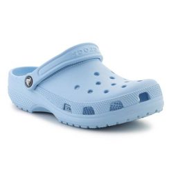 Klapki Crocs Classic 10001-4NS niebieskie. Niebieskie klapki damskie bez wzorów, bez obcasa. Za 345.55 zł.