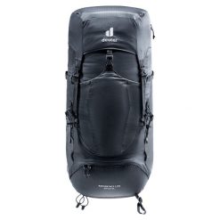 Plecak trekkingowy damski Deuter Aircontact Lite 35 + 10 SL - black/graphite. Czarne plecaki damskie Deuter, bez wzorów, z materiału, klasyczne. Za 768.89 zł.