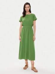United Colors Of Benetton Sukienka letnia 4ENBDV097 Zielony Regular Fit. Zielone sukienki damskie United Colors Of Benetton, na lato, xs, bez wzorów, z lyocellu, bez kołnierzyka, bez ramiączek. Za 429.99 zł.