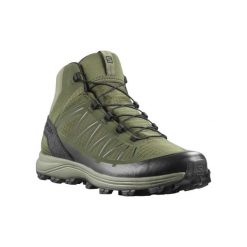 Buty trekkingowe męskie Salomon Speed Assault. Zielone buty trekkingowe męskie Salomon, bez zapięcia, trekkingowe. W wyprzedaży za 419.00 zł.